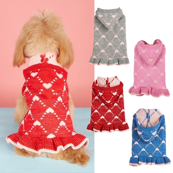 Ins stílusú koreai stílusú aranyos édes Lolita szerelem kockás őszi és téli meleg kapucnis csipke szoknya kiskutya haj