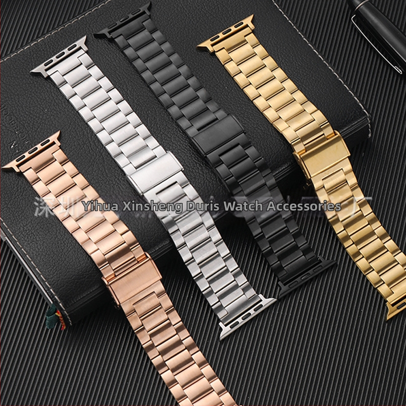 Huawei GT3 jaoks uus ühes tükis pandlaga kolme helmestega metallist roostevabast terasest kellarihm hulgimüügist