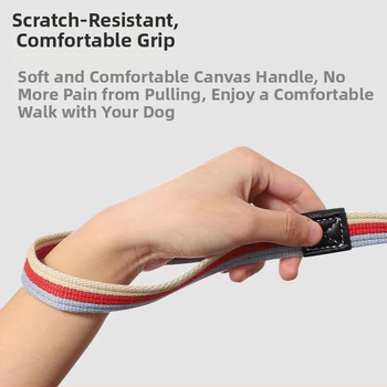 Σχοινί έλξης από καμβά για κατοικίδια, επιμήκης πάχος, σχοινί για σκύλους Golden Retriever Labrador, μεσαίου και μεγάλου μεγέθους, για περπάτημα σε σκύλους