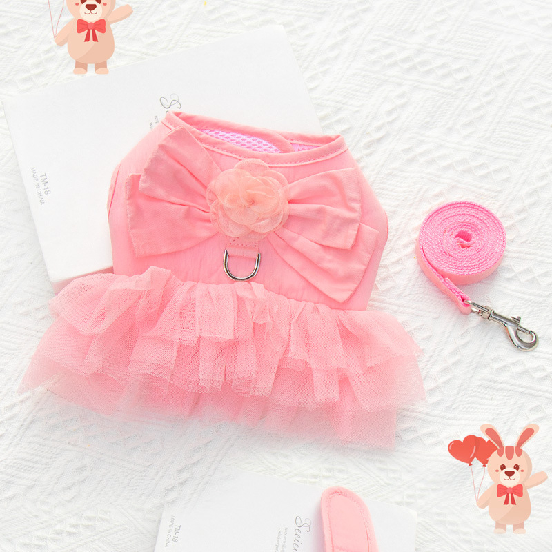 Határokon átnyúló mellkaspánt kölyökkutya-húzókötél mellény stílusú törésgátló rugó kis és közepes méretű kutyáknak bixu teddy sétálólánc