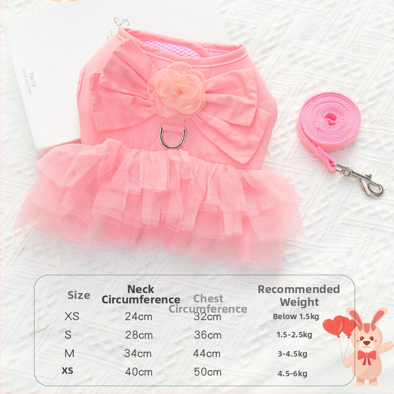 Határokon átnyúló mellkaspánt kölyökkutya-húzókötél mellény stílusú törésgátló rugó kis és közepes méretű kutyáknak bixu teddy sétálólánc