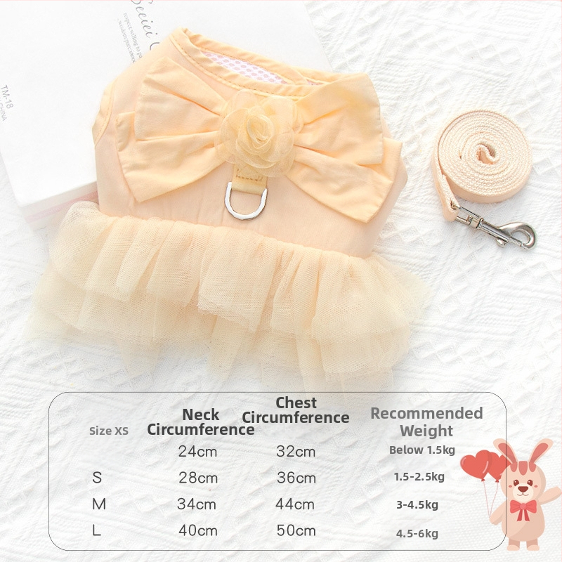 Határokon átnyúló mellkaspánt kölyökkutya-húzókötél mellény stílusú törésgátló rugó kis és közepes méretű kutyáknak bixu teddy sétálólánc