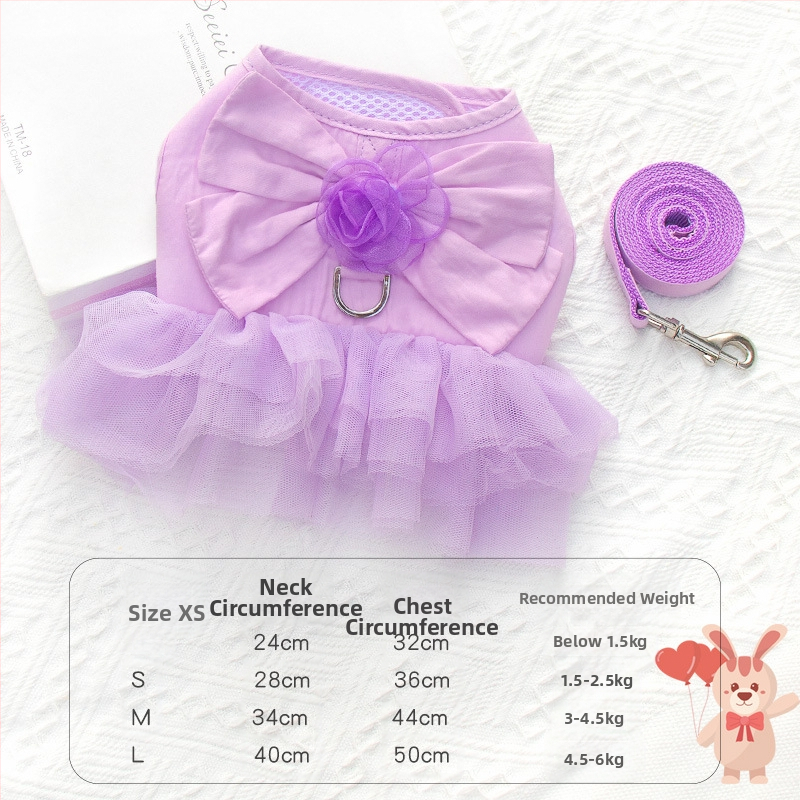 Határokon átnyúló mellkaspánt kölyökkutya-húzókötél mellény stílusú törésgátló rugó kis és közepes méretű kutyáknak bixu teddy sétálólánc