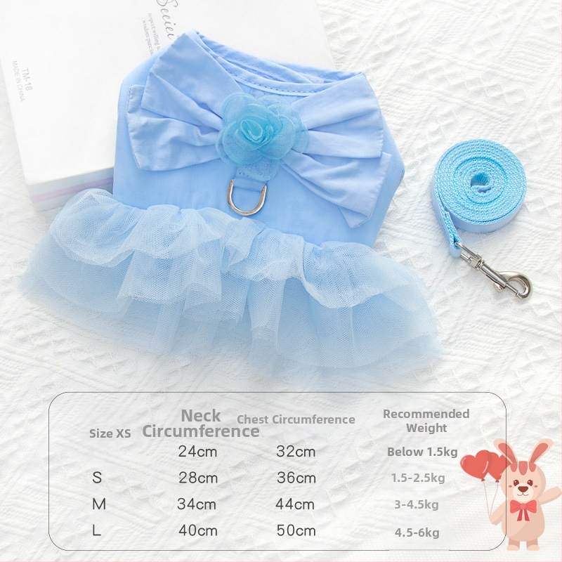 Határokon átnyúló mellkaspánt kölyökkutya-húzókötél mellény stílusú törésgátló rugó kis és közepes méretű kutyáknak bixu teddy sétálólánc