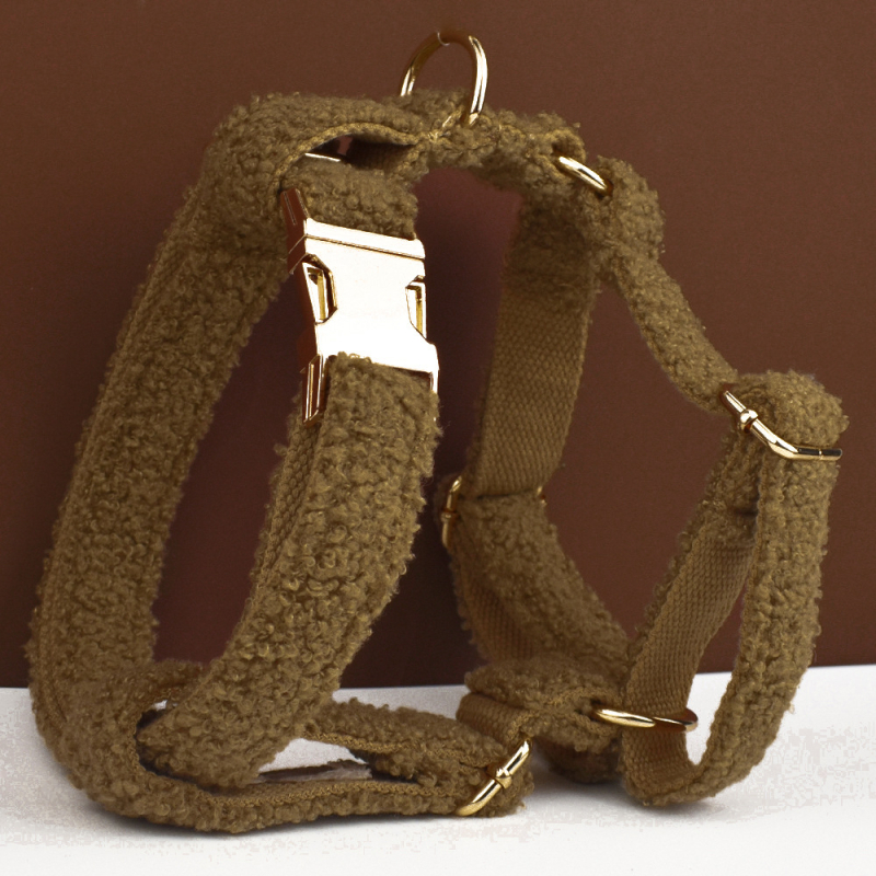 Vestă de câine cu ursuleț de pluș alb, articole pentru animale de companie, zgardă pentru câini, piept de câine, spate, zgardă pentru animale de companie transfrontalieră, nou-nouț