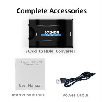 Μετατροπέας Scart σε HDMI Μετατροπέας βίντεο Scart σε HDMI, αποκλειστικός για όλες τις χώρες