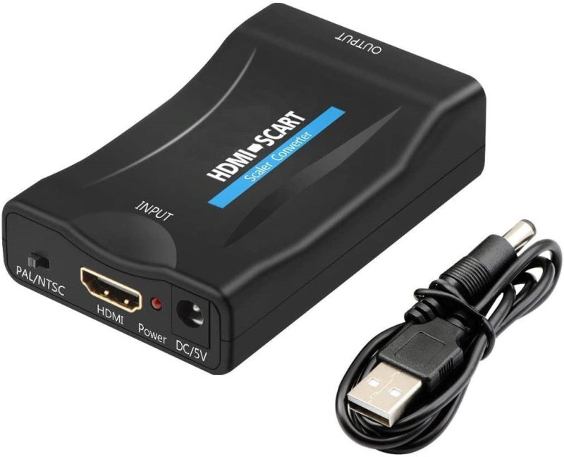 Convertor SCART la HDMI Convertor video SCART la HDMI, cap de mătură, exclusiv transfrontalier