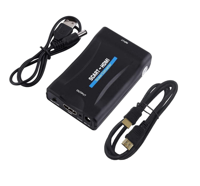 Convertor SCART la HDMI Convertor video SCART la HDMI, cap de mătură, exclusiv transfrontalier