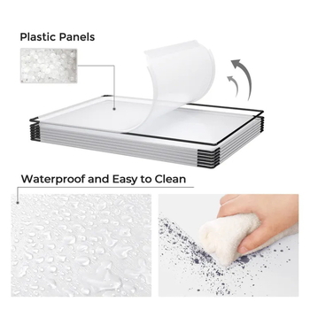 Νέος εσωτερικός αφαιρούμενος φράχτης κατοικίδιων χωρίς συναρμολόγηση για γάτες και σκύλους, φράχτης απομόνωσης με απελευθέρωση αέρα, διαφανής φράχτης κατοικίδιων