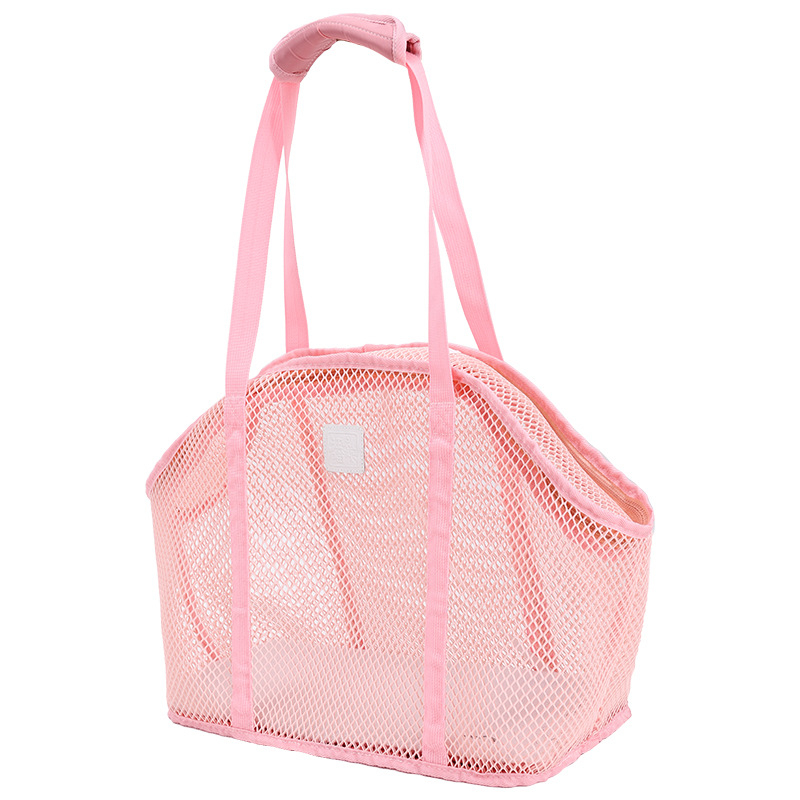 Kisállat válltáska, négyoldalas, lélegző hálós, kényelmes macskatáska, beépített biztonsági kötéllel, menekülő macskatáska