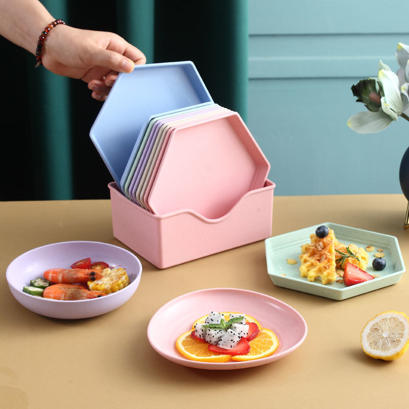 Japoniško stiliaus kaulinio porceliano indas namams, valgomojo stalo vaisių užkandžių lėkštė su pagrindu, kūrybinga maža plastikinė lėkštutė, atliekų padėklas
