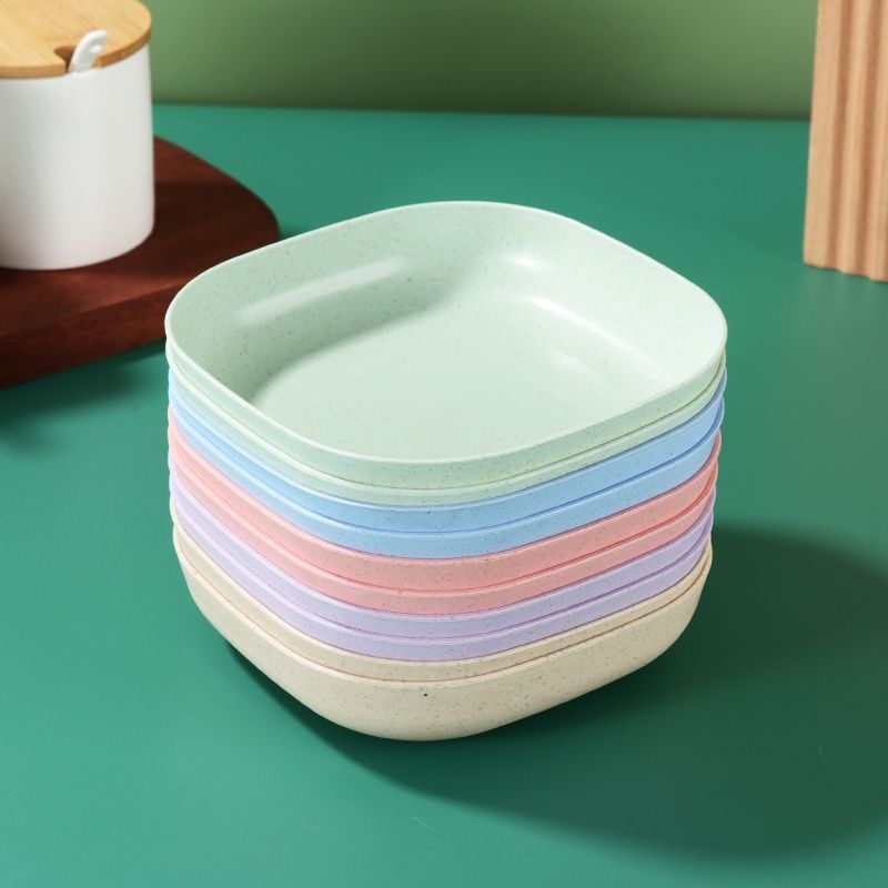 Japoniško stiliaus kaulinio porceliano indas namams, valgomojo stalo vaisių užkandžių lėkštė su pagrindu, kūrybinga maža plastikinė lėkštutė, atliekų padėklas