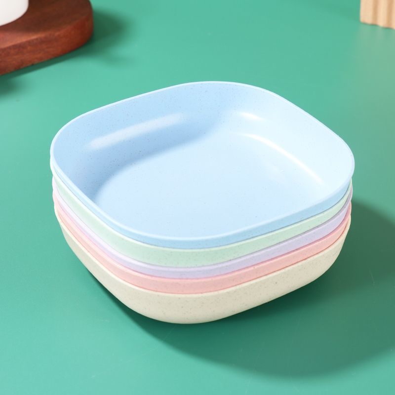 Japoniško stiliaus kaulinio porceliano indas namams, valgomojo stalo vaisių užkandžių lėkštė su pagrindu, kūrybinga maža plastikinė lėkštutė, atliekų padėklas
