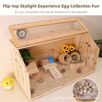 Rutin csirke tenyészdoboz, teljes készlet, kerti kunyhó, kisállat tenyészketrec, csirkefészek, Lutin csirkeházi madár tenyészketrec