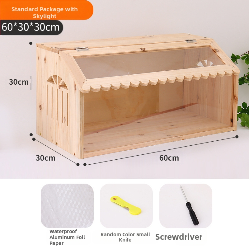 Rutin csirke tenyészdoboz, teljes készlet, kerti kunyhó, kisállat tenyészketrec, csirkefészek, Lutin csirkeházi madár tenyészketrec