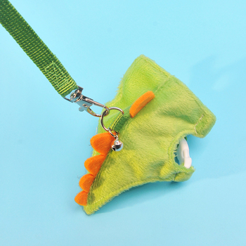 Γιλέκο με σχοινί έλξης σε στυλ δεινόσαυρου, λουρί για μικρά κατοικίδια, αλυσίδα για κουνάβια, αλεπού, εξωτερικό σχοινί έλξης κατά της απώλειας