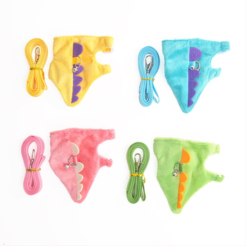 Γιλέκο με σχοινί έλξης σε στυλ δεινόσαυρου, λουρί για μικρά κατοικίδια, αλυσίδα για κουνάβια, αλεπού, εξωτερικό σχοινί έλξης κατά της απώλειας