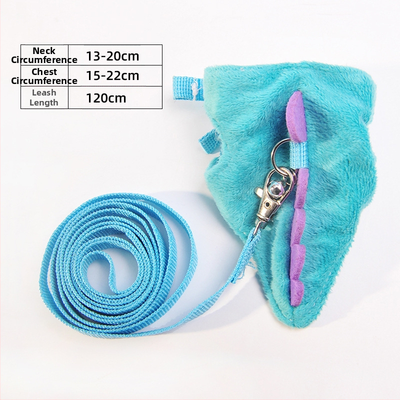 Dinoszaurusz húzókötél mellény stílusú kisállat póráz görénylánc kisállat róka kültéri elvesztésgátló hám húzókötél