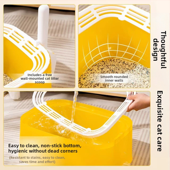 Άμμος για γάτες, πολύ μεγάλη, ημικλειστή, παχύρρευστη τουαλέτα, αντι-εξωτερική, αντι-άμμος, πολύ μικρή, ανοιχτή, προμήθειες για γάτες