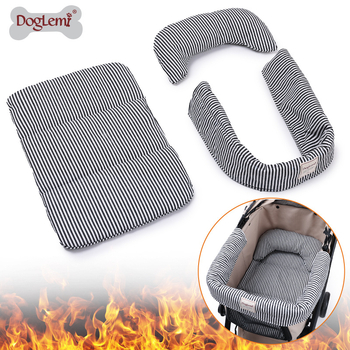 Kisállat babakocsi szőnyeg szennyeződésgátló kutya babakocsi fejtámla kirándulás babakocsi háromrészes szett szennyeződésgátló szőnyeg kisállat kellékek szőnyeg