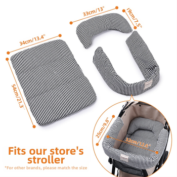 Χαλί καροτσιού για κατοικίδια, αντιβρώμικο, προσκέφαλο καροτσιού για σκύλους, σετ τριών τεμαχίων για καρότσι για εξορμήσεις, αντιβρώμικο χαλάκι, χαλάκι για κατοικίδια