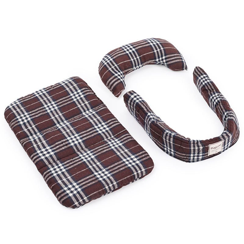 Kisállat babakocsi szőnyeg szennyeződésgátló kutya babakocsi fejtámla kirándulás babakocsi háromrészes szett szennyeződésgátló szőnyeg kisállat kellékek szőnyeg