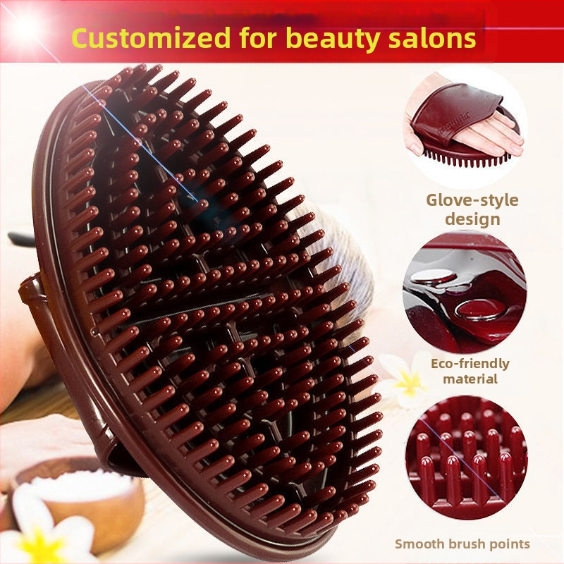 Meridian Brush, специална четка за отслабване в салон за красота, мека четка с етерични масла, силиконова четка за изгаряне на мазнини, истинска четка за масаж с пет елемента за намаляване на коремните мазнини