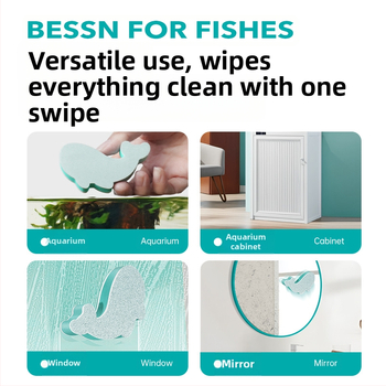 Akvariumo valytuvas, skirtas vandens žymėms ir apnašoms valyti, specialus buitinių akvariumų stiklams valyti, be jokių nulio kampų, be akvariumų gamintojų žalos.