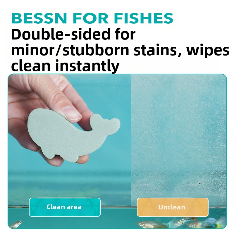 Akvariumo valytuvas, skirtas vandens žymėms ir apnašoms valyti, specialus buitinių akvariumų stiklams valyti, be jokių nulio kampų, be akvariumų gamintojų žalos.