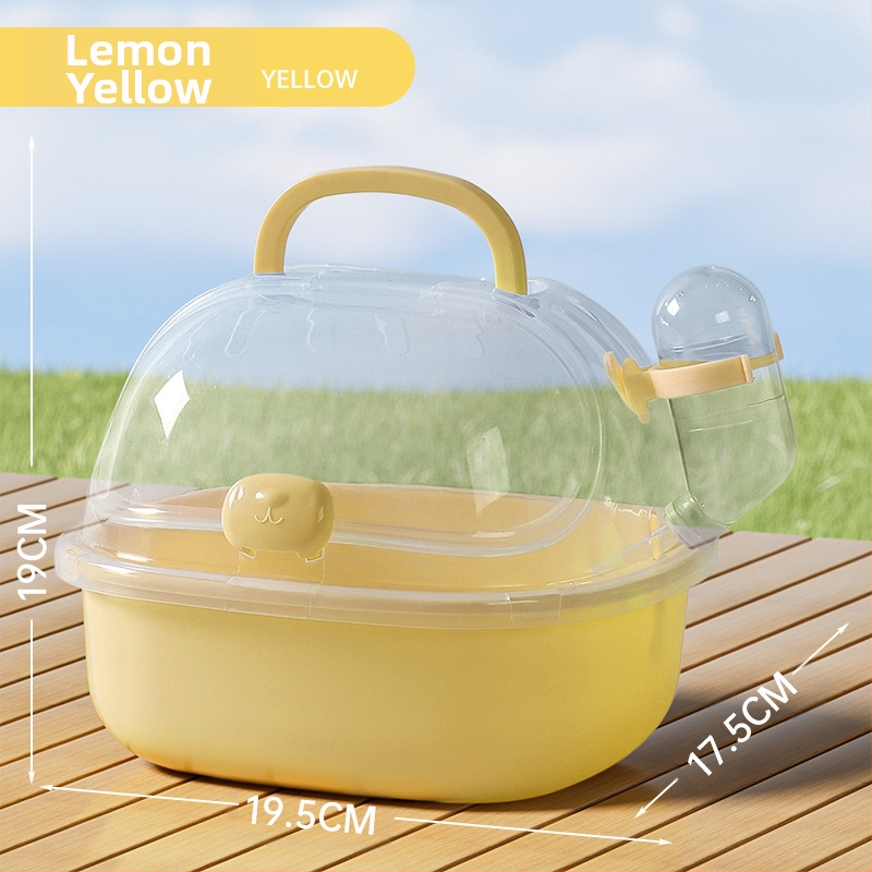 Hordozható hörcsögketrec, nagyméretű, aranymedve, Polly medve, egér külső ketrec, utazótáska, átlátszó, kimenő