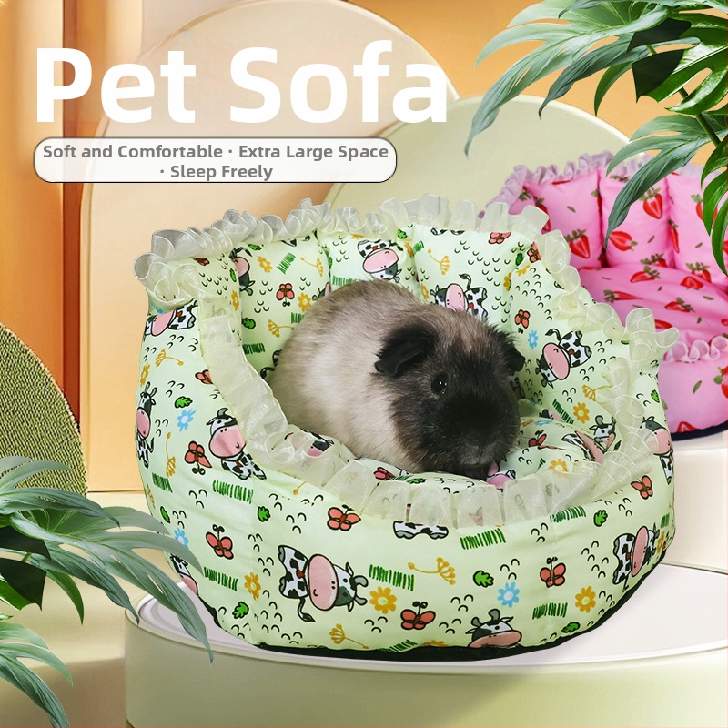 Noul produs Amazon, pat de cobai, veveriță, sac de miere, zahăr, chinchilla, canapea extensibilă, toamna și iarna, cuib cald pentru animale de companie, cuib de bumbac