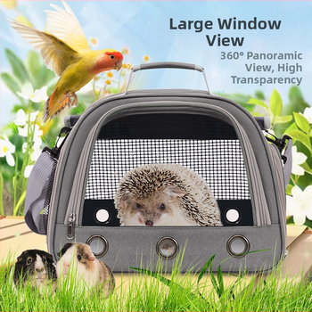 Határokon átnyúló gyártók kisállat táska új multifunkcionális hordozható nyúl táska tengerimalac átlátszó állattáskával