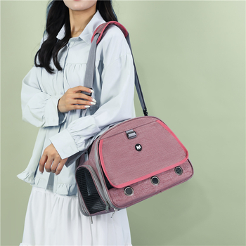 Διασυνοριακοί κατασκευαστές μικρής τσάντας κατοικίδιων ζώων νέα πολυλειτουργική φορητή τσάντα κουνελιού ινδικό χοιρίδιο με διαφανή τσάντα κατοικίδιων ζώων