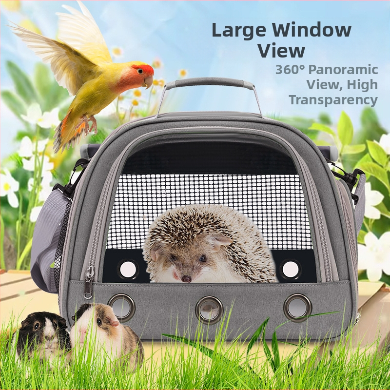Határokon átnyúló gyártók kisállat táska új multifunkcionális hordozható nyúl táska tengerimalac átlátszó állattáskával