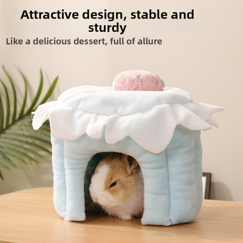 Du Laohani piiriülene hamstri varjupaik meriseale, tšintšiljale, küülikule, küülikupesa, meriseapesa, puuvillane pesa