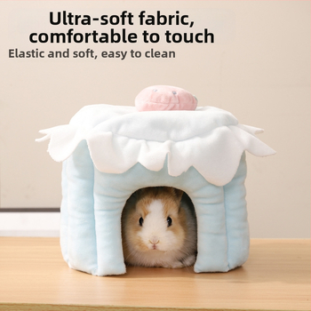 Du Laohani piiriülene hamstri varjupaik meriseale, tšintšiljale, küülikule, küülikupesa, meriseapesa, puuvillane pesa