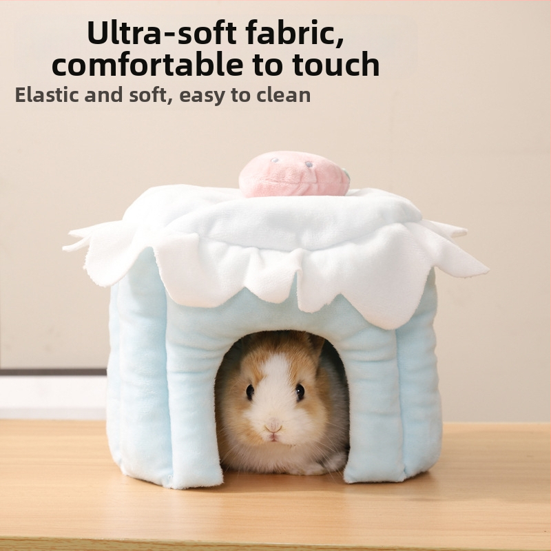 Приют за хамстери Du Laohan Cross-Border, Къщичка за морски свинчета, Приют за чинчили, Къщичка за зайци, Гнездо за зайци, Гнездо за морски свинчета, Памучно гнездо