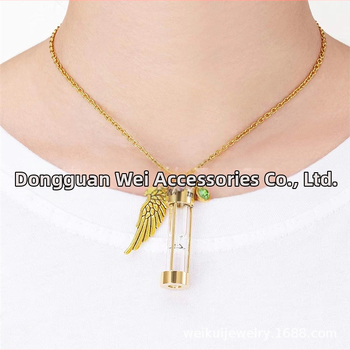 AliExpress Κολιέ με στάχτες κλεψύδρας, ανοιχτό μπουκάλι αρώματος, αναμνηστικό κολιέ με στάχτες για γάτες και σκύλους και πέτρα γέννησης