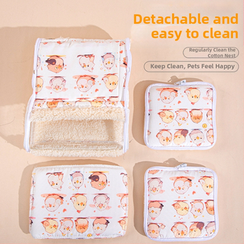 Ζεστή φωλιά παπαγάλου Chengxi από βαμβάκι, πυκνή φωλιά πουλιών, σπίτι πουλιών, δέρμα τίγρης, παιώνια, χειμερινό τεχνούργημα, φωλιά παπαγάλου, πλήρης συλλογή φωλιάς πουλιών