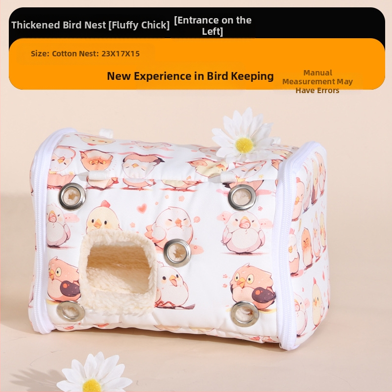 Chengxi papagáj meleg pamutfészek vastagított madárfészek madárház tigrisbőr bazsarózsa téli műtárgy papagájfészek madárfészek teljes kollekció