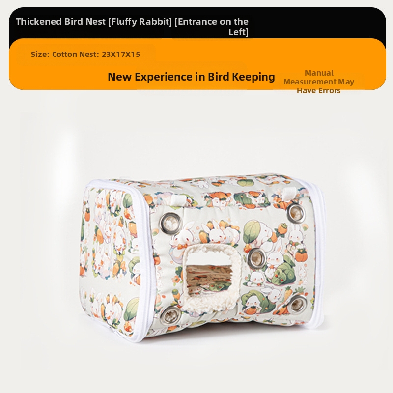 Chengxi papagáj meleg pamutfészek vastagított madárfészek madárház tigrisbőr bazsarózsa téli műtárgy papagájfészek madárfészek teljes kollekció