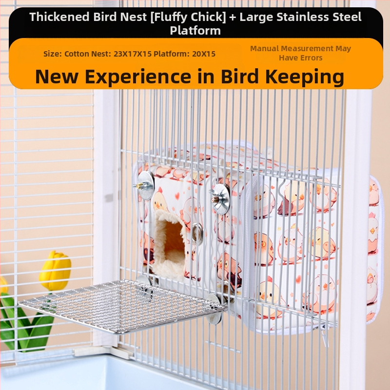 Chengxi papagáj meleg pamutfészek vastagított madárfészek madárház tigrisbőr bazsarózsa téli műtárgy papagájfészek madárfészek teljes kollekció