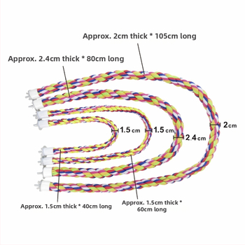 Medvilninės virvės stovas, pagaliukas, paukščių reikmenys, papūgos žaislai, tigro oda, Xuan Feng poilsio spalva, virvė, sulankstoma tarpinė, fiksuoto tipo