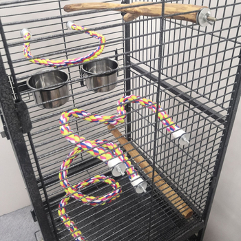 Medvilninės virvės stovas, pagaliukas, paukščių reikmenys, papūgos žaislai, tigro oda, Xuan Feng poilsio spalva, virvė, sulankstoma tarpinė, fiksuoto tipo