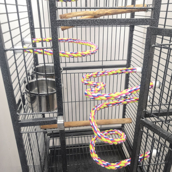 Medvilninės virvės stovas, pagaliukas, paukščių reikmenys, papūgos žaislai, tigro oda, Xuan Feng poilsio spalva, virvė, sulankstoma tarpinė, fiksuoto tipo