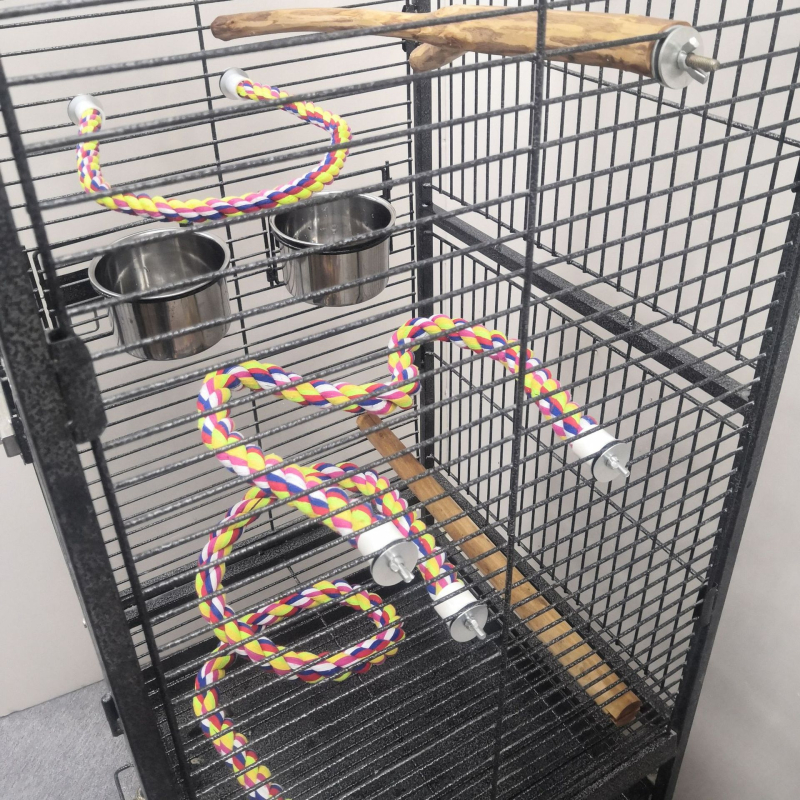 Medvilninės virvės stovas, pagaliukas, paukščių reikmenys, papūgos žaislai, tigro oda, Xuan Feng poilsio spalva, virvė, sulankstoma tarpinė, fiksuoto tipo