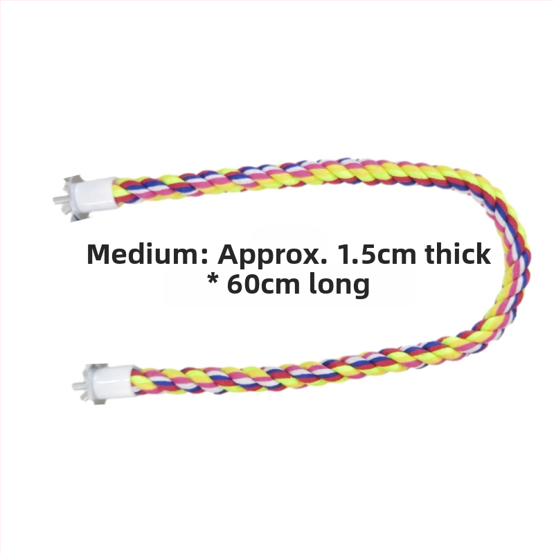 Medvilninės virvės stovas, pagaliukas, paukščių reikmenys, papūgos žaislai, tigro oda, Xuan Feng poilsio spalva, virvė, sulankstoma tarpinė, fiksuoto tipo