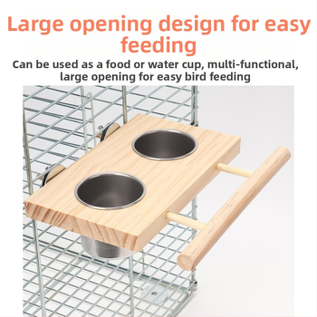 Δέρμα τίγρης παιωνία xuanfeng παπαγάλος παγωμένος μασίφ ξύλινο κουτί τροφής πουλιών τροφοδότης πουλιών ψαρόνι φλιτζάνι μπολ λεκάνης μασίφ ξύλινος σταθμός