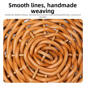 Κρεμαστή φωλιά παπαγάλου από μπαμπού, φωλιά πουλιών από μπαμπού, ανθεκτικό στο δάγκωμα, καλοκαιρινό Four Seasons Universal καναπές με παιωνία, φωλιά ύπνου από δέρμα τίγρης Xuanfeng