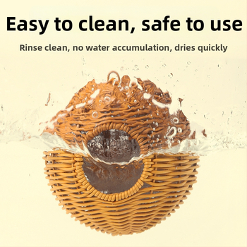 Κρεμαστή φωλιά παπαγάλου από μπαμπού, φωλιά πουλιών από μπαμπού, ανθεκτικό στο δάγκωμα, καλοκαιρινό Four Seasons Universal καναπές με παιωνία, φωλιά ύπνου από δέρμα τίγρης Xuanfeng